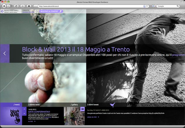 Block and Wall, urban boulder contest a Trento